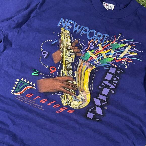 Vintage 1992 Newport Jazz Festival Tee - Picture 2 of 3